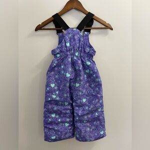 Gusti Purple Floral Kids Snowpants Size 2T